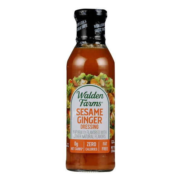 Walden Farms Dressing - Sesame Ginger - Case Of 6 - 12 Fl Oz