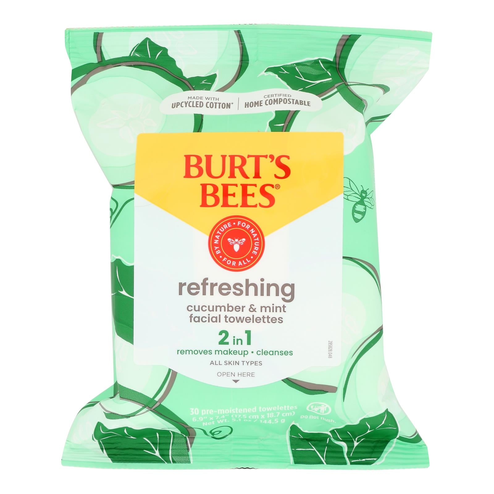 Burts Bees - Face Towelette - Cucumber Sage - Case Of 3 - 30 Count - GreatEagleInc