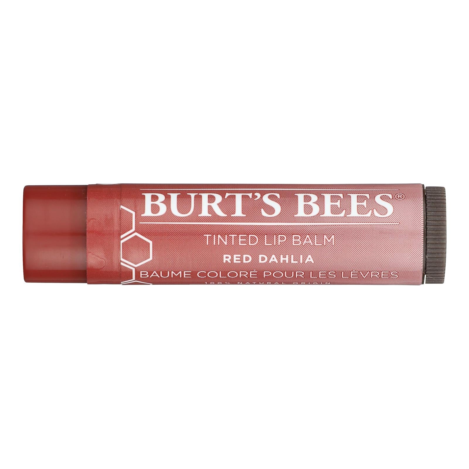 Burts Bees - Lip Balm - Tint - Red Dahlia - Case Of 2 - .15 Oz - GreatEagleInc