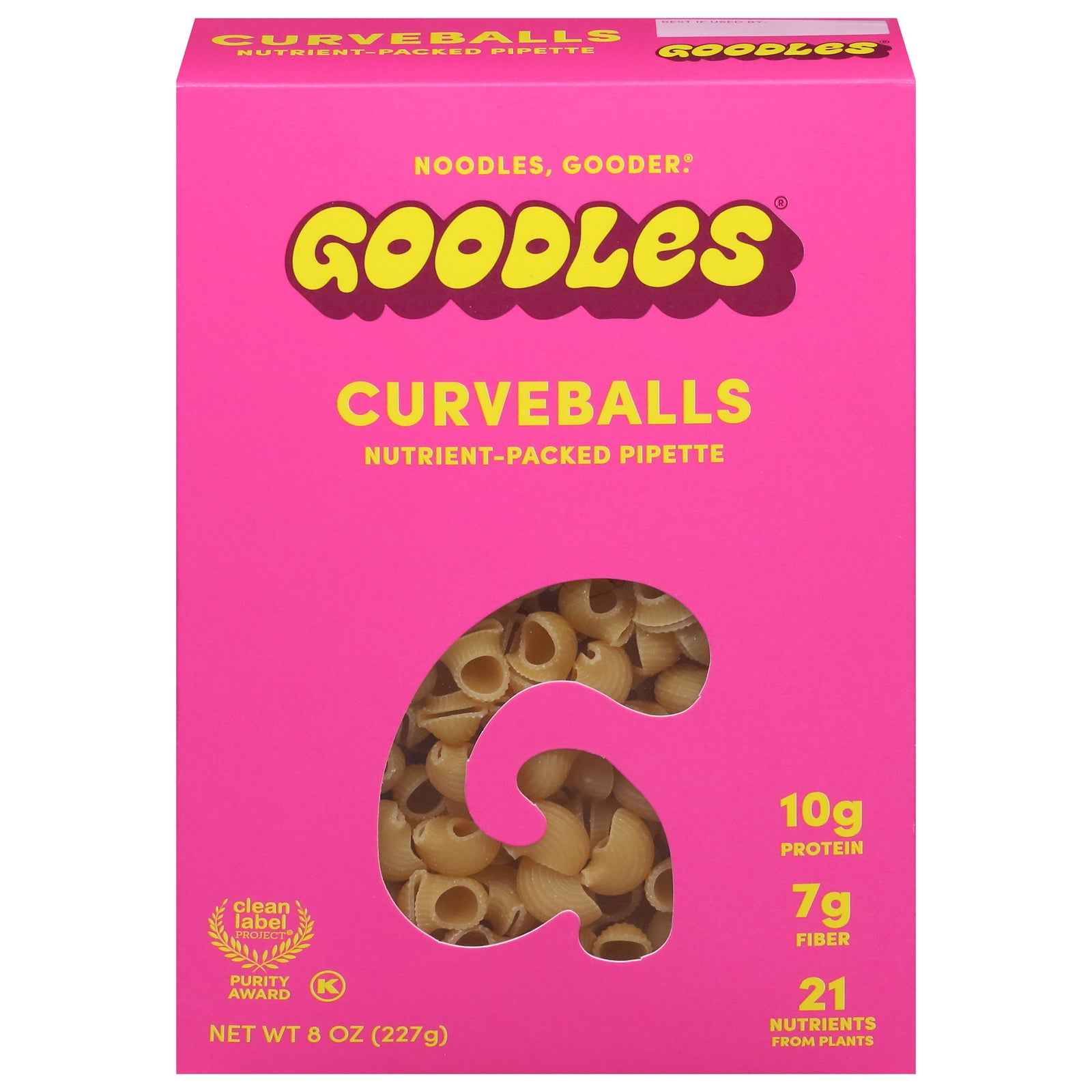 Goodles - Pasta Curveballs - Cs Of 12-8 Oz