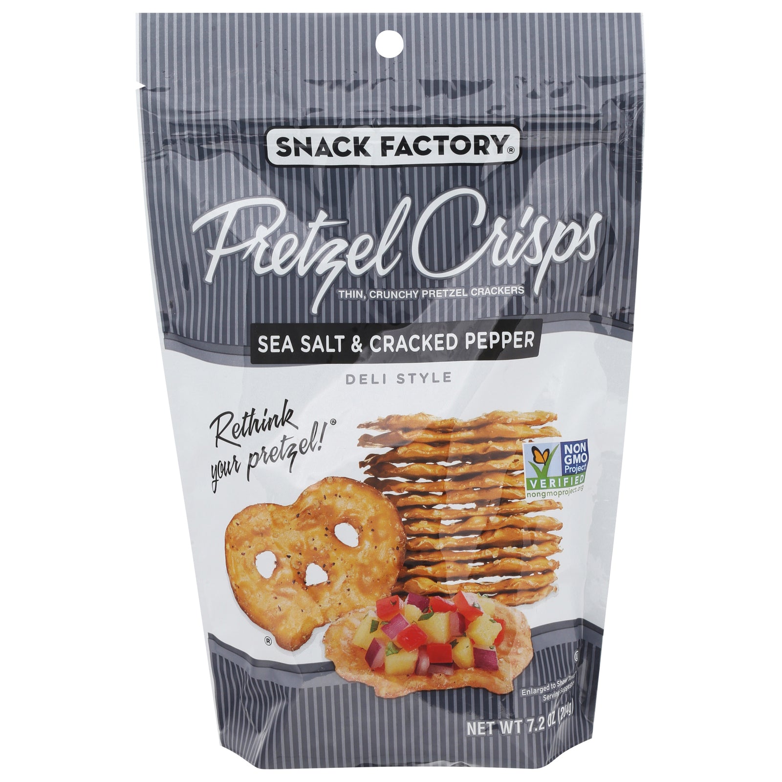 Pretzel Crisps - Pretzl Crsp Ssalt & Ppr - Cs Of 12-7.2 Oz Default Title