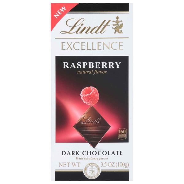 Lindt - Bar Drk Choc Excel Rspbry - Cs Of 12-3.5 Oz