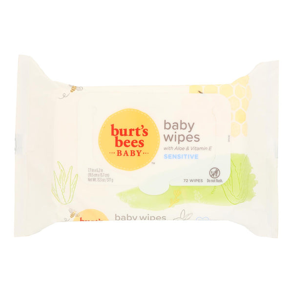 Burts Bees - Wipes - Fragrence Free - Baby Bee - 72 Count - GreatEagleInc