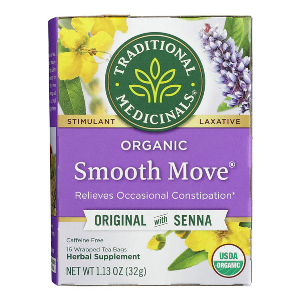 Traditional Medicinals Organic Senna Stimulant Laxative Tea - Caffeine Free - 16 Bags - GreatEagleInc