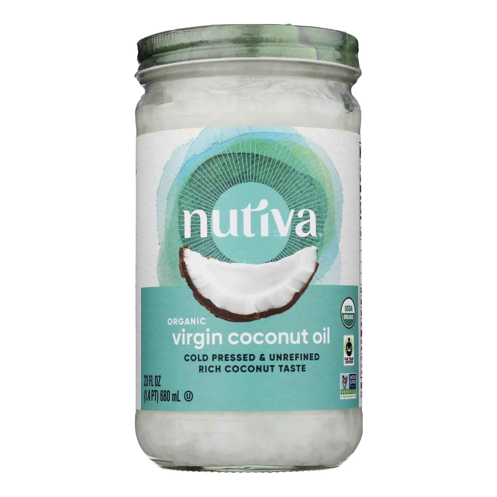 Nutiva Organic Virgin Coconut Oil - Case Of 6 - 23 Oz.