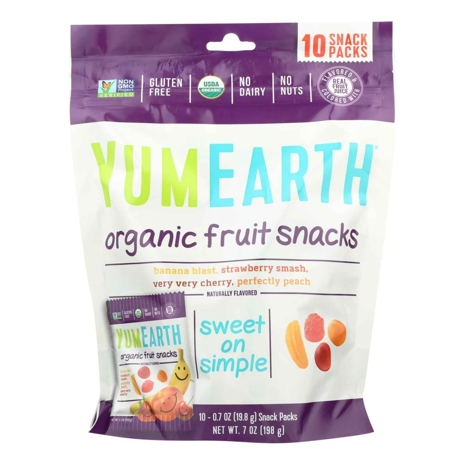 Yumearth - Fruit Snack Og2 10 Pack - Cs Of 12-7 Oz