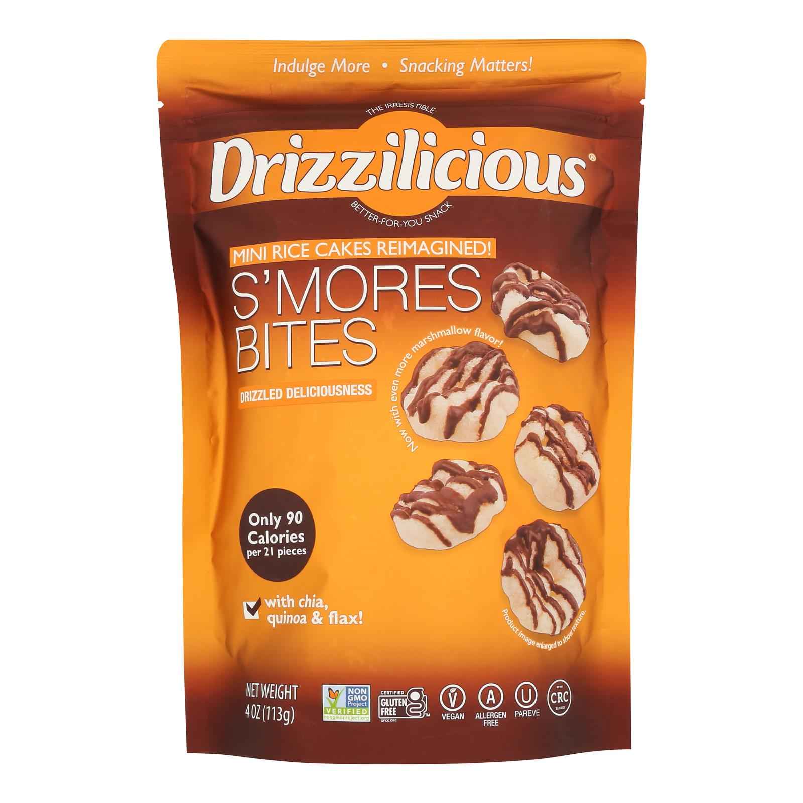Drizzilicious - Rice Crisp Mini Smores - Case Of 12-4 Oz
