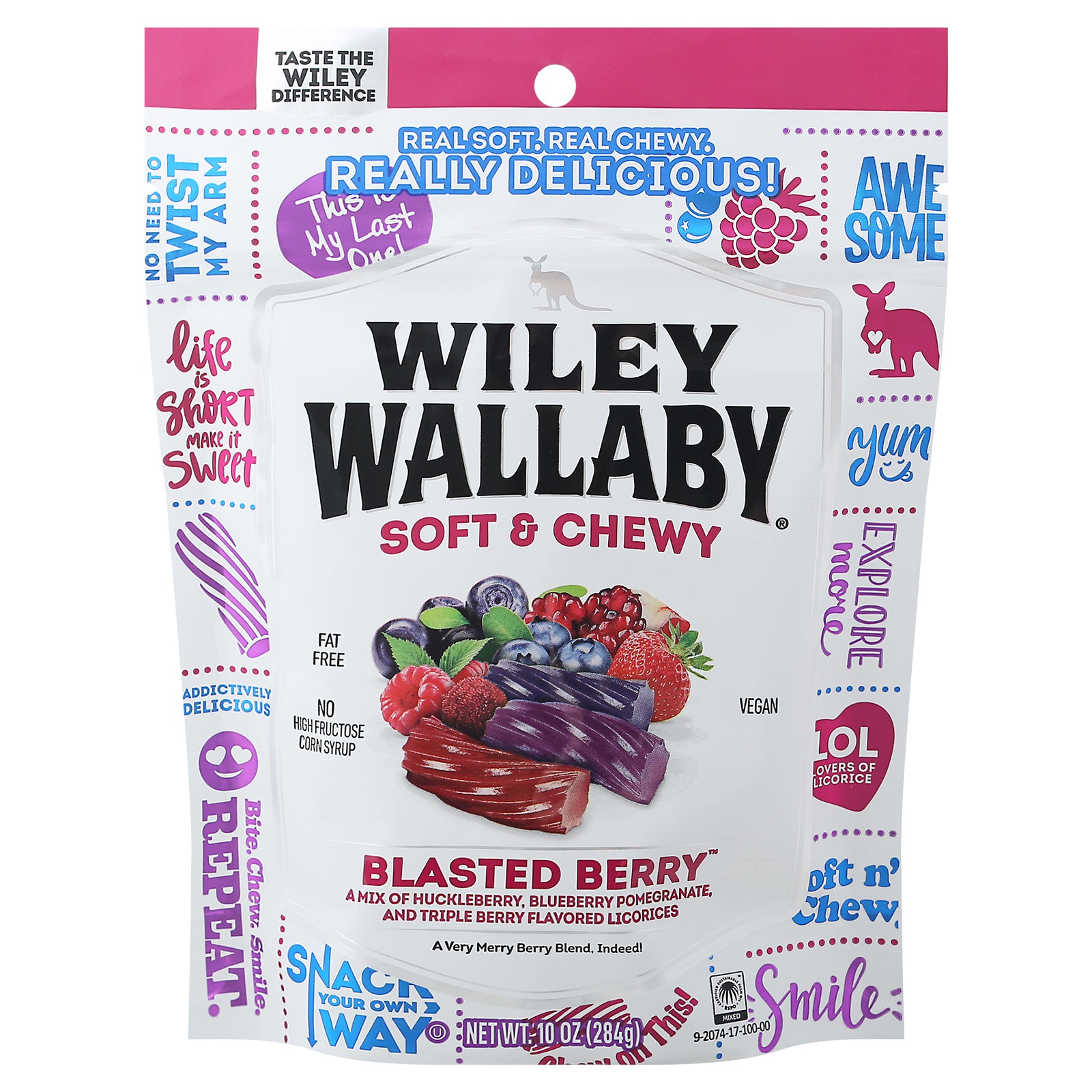 Wiley Wallaby - Licorice Blasted Berry - Cs Of 10-10 Oz Default Title