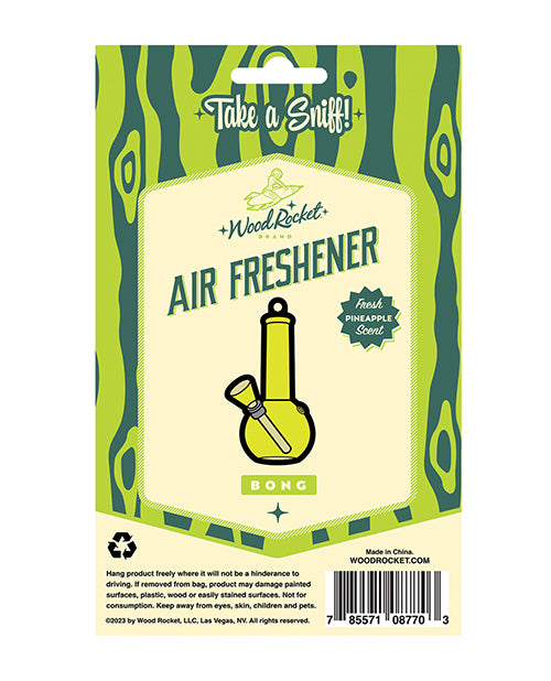 'wood Rocket Bong Air Freshener - Pineapple - GreatEagleInc