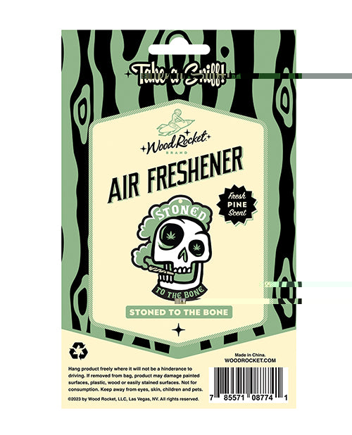 'wood Rocket Stoned To The Bone Air Freshener - Pine - GreatEagleInc