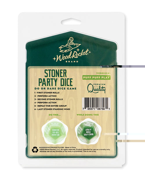 'wood Rocket Stoner Party Dice Game - Green - GreatEagleInc