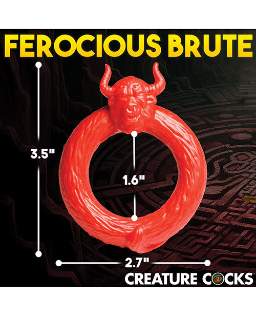 Creature Cocks Beast Mode Silicone Cock Ring - Red - GreatEagleInc