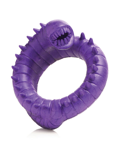 Creature Cocks Slitherine Silicone Cock Ring - Purple - GreatEagleInc