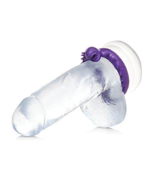 Creature Cocks Slitherine Silicone Cock Ring - Purple - GreatEagleInc