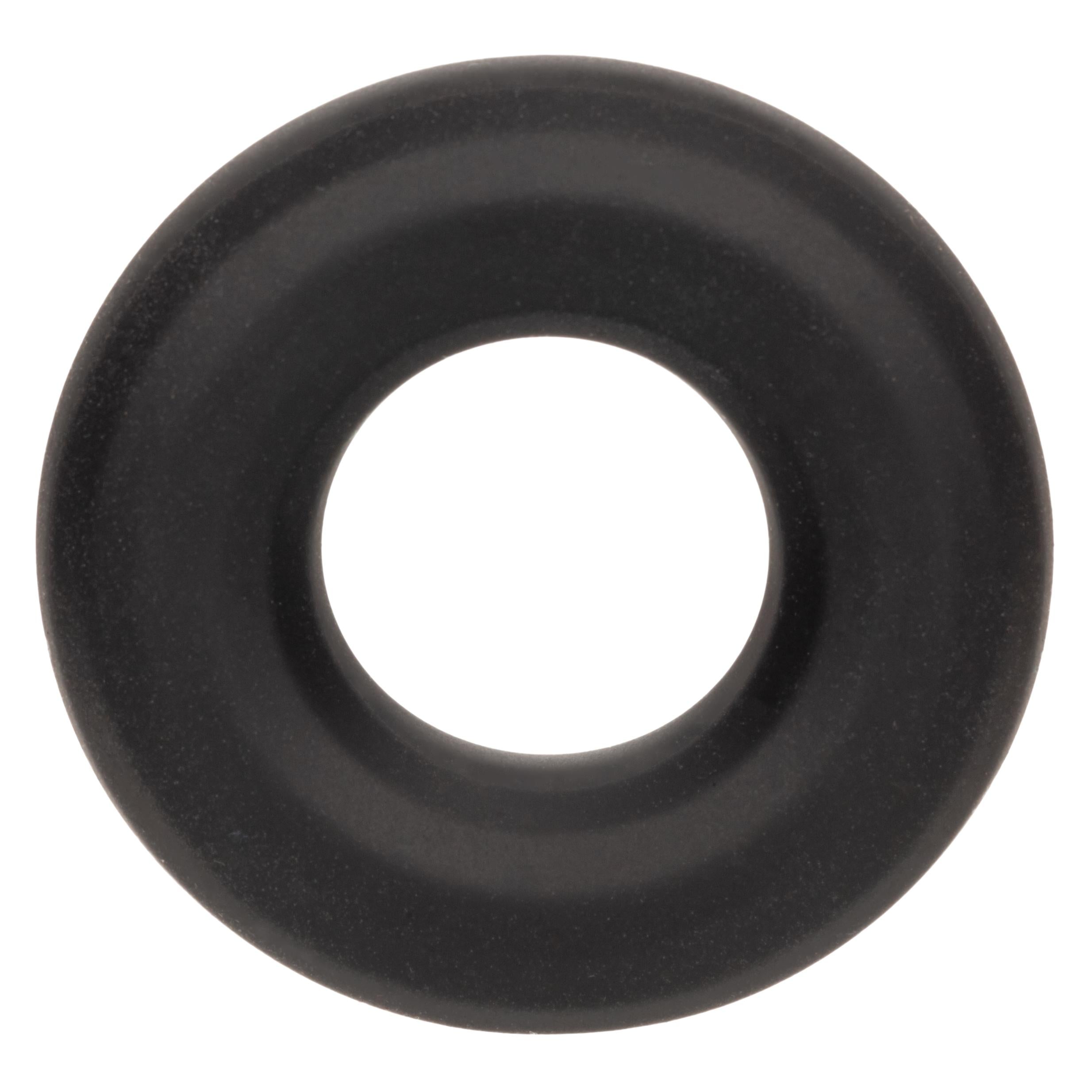 Alpha Liquid Silicone Prolong Medium Ring - Black - GreatEagleInc