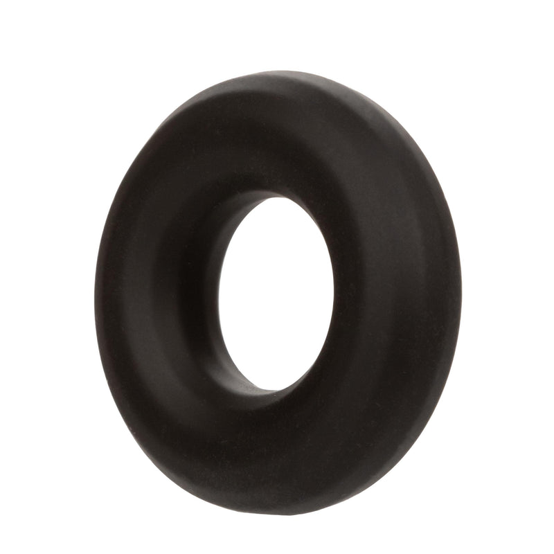 Alpha Liquid Silicone Prolong Medium Ring - Black - GreatEagleInc