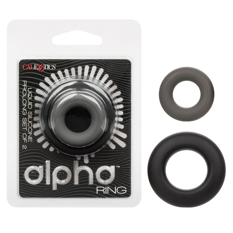 Alpha Liquid Silicone Prolong Set of 2 - Black/gray - GreatEagleInc