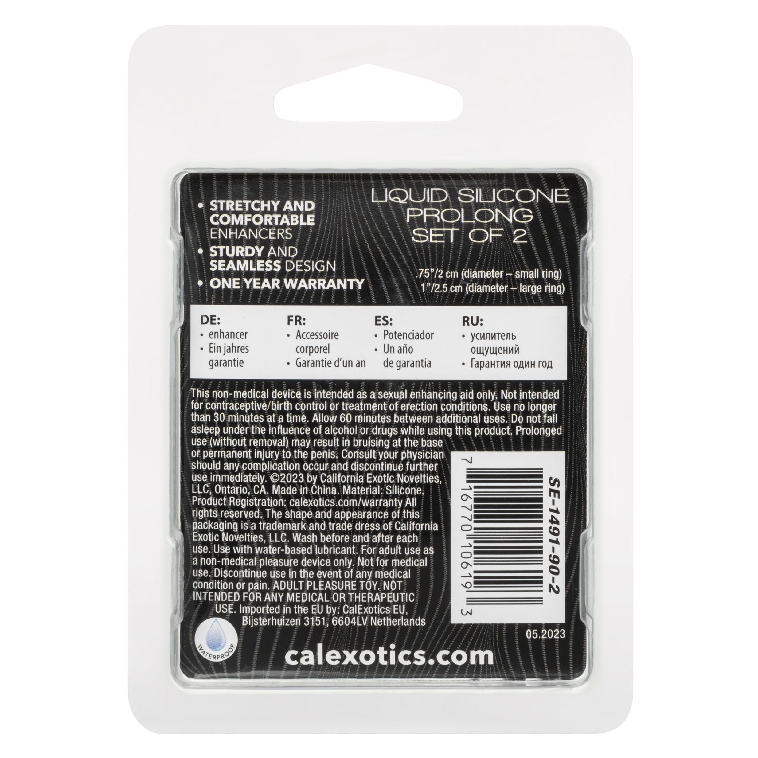 Alpha Liquid Silicone Prolong Set of 2 - Black/gray - GreatEagleInc