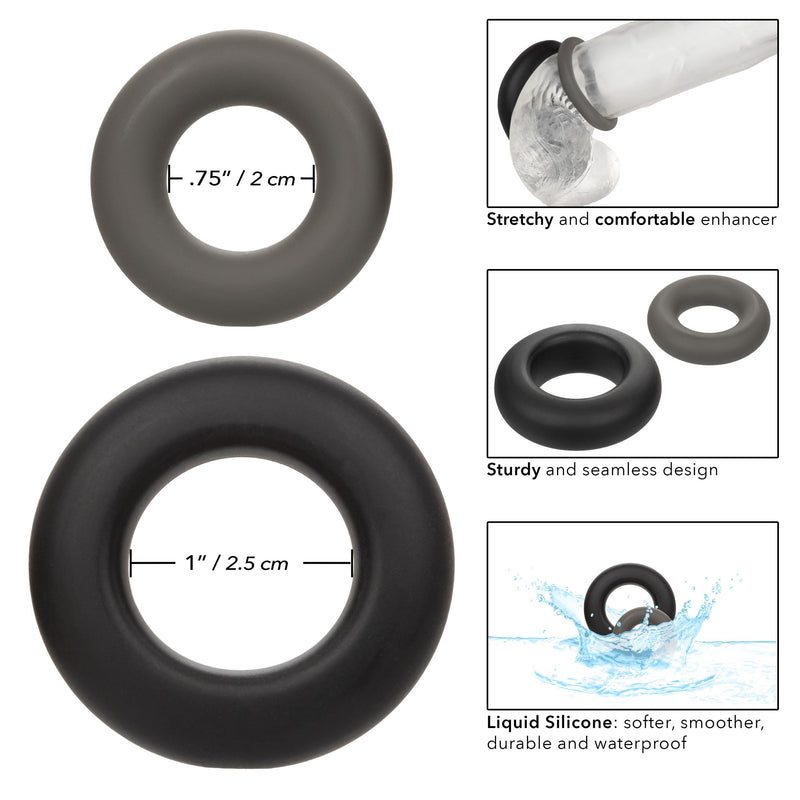 Alpha Liquid Silicone Prolong Set of 2 - Black/gray - GreatEagleInc