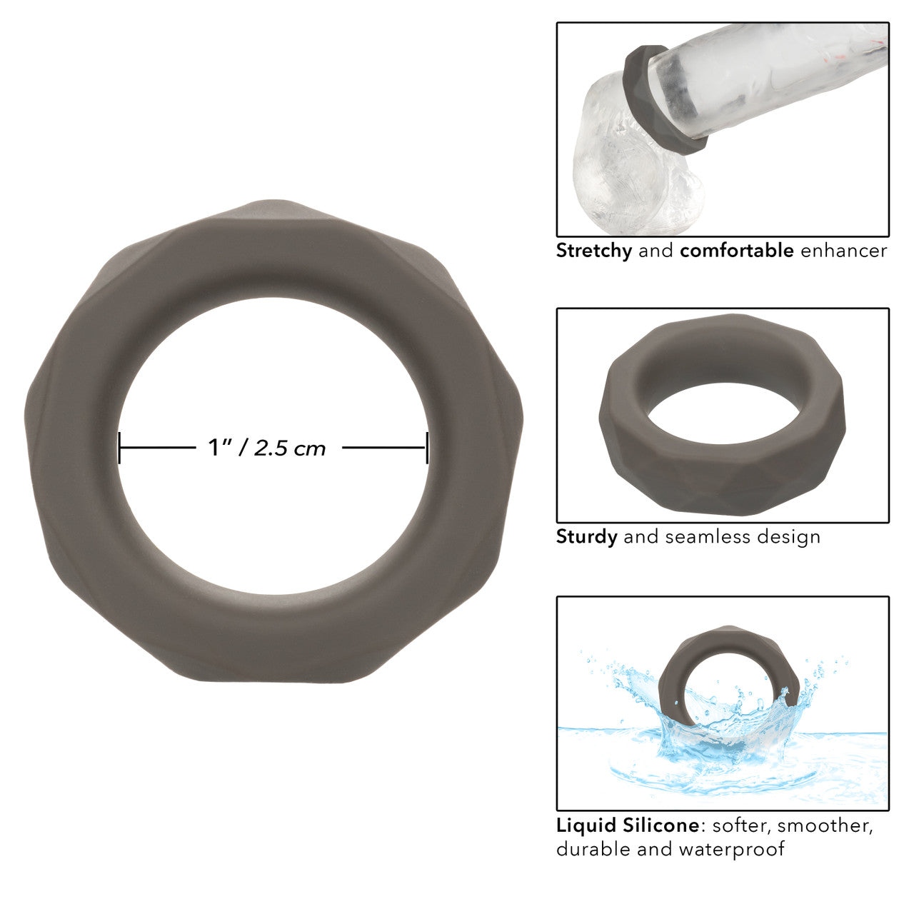 Alpha Liquid Silicone Prolong Prismatic Ring - GreatEagleInc