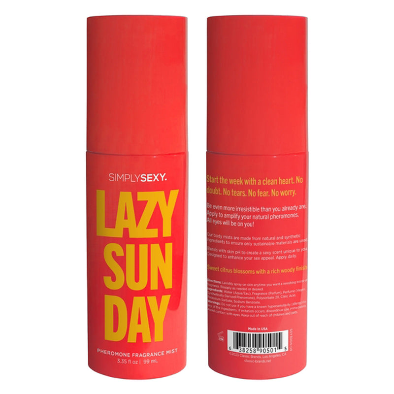 Lazy Sunday - Pheromone Fragrance Mists 3.35 Oz - GreatEagleInc