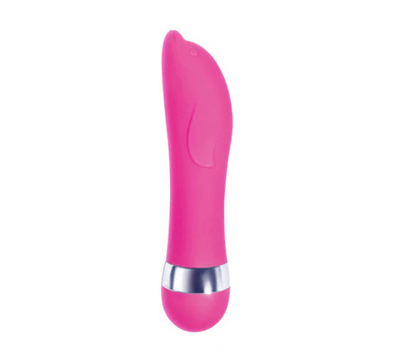 Pinkies Silicoat Mini-Vibe Dolphy - Pink - GreatEagleInc