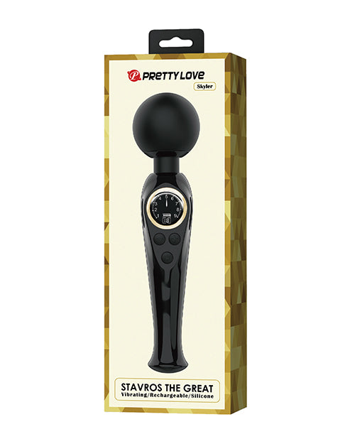 Pretty Love Skylar LED Digital Display Wand Black