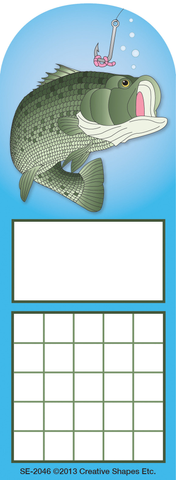 Personal incentive chart with dolphin and bubbles topper and blue writing grid sections