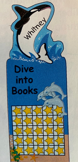 Personal incentive chart with orca and “Dive into Books” theme, stars grid below
