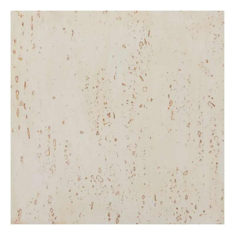 20" Beige Faux Stone Square End Table Homeroots Living Room