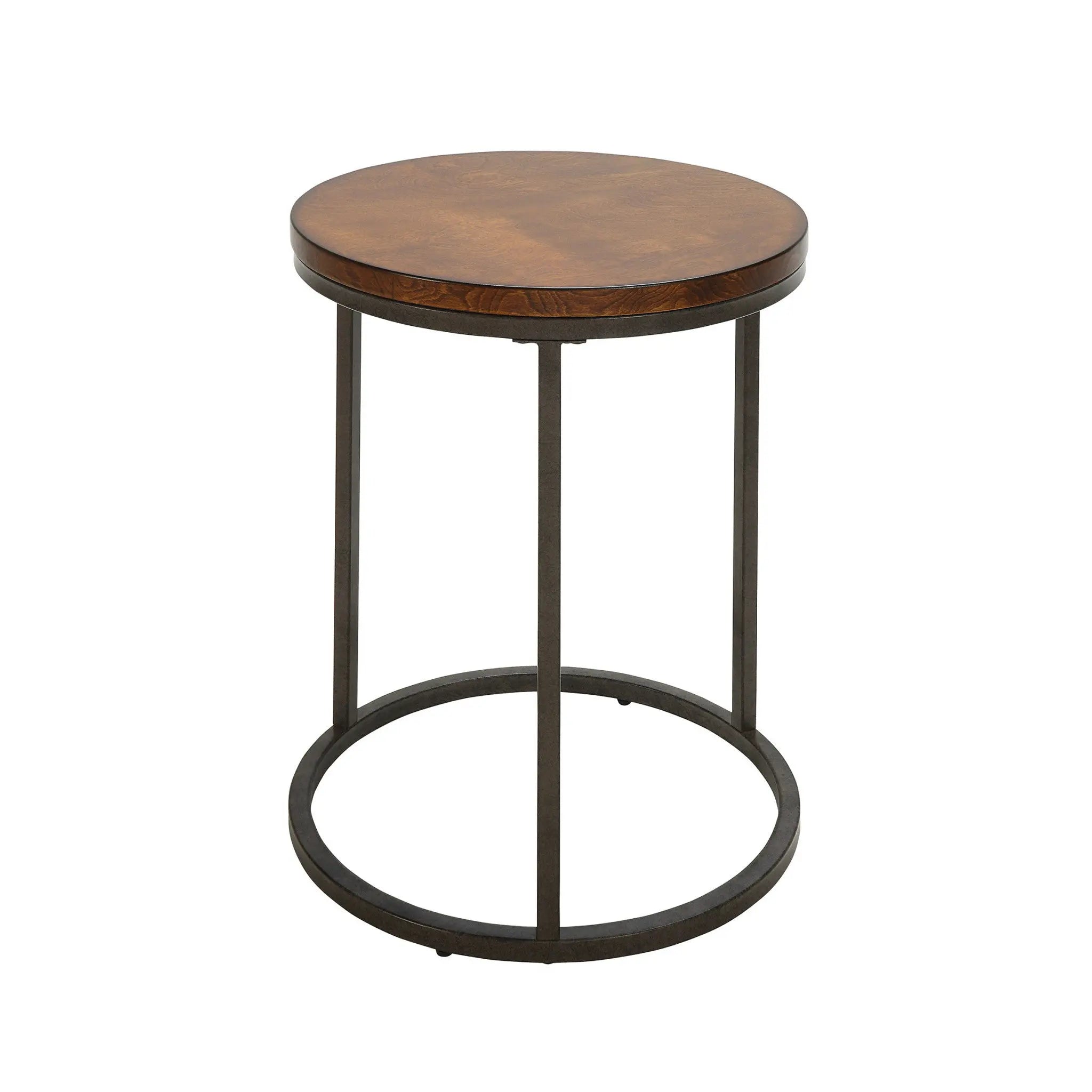 20" Black And Gray Manufactured Wood Square End Table Homeroots Living Room