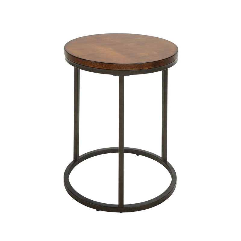 20" Black And Gray Manufactured Wood Square End Table Homeroots Living Room