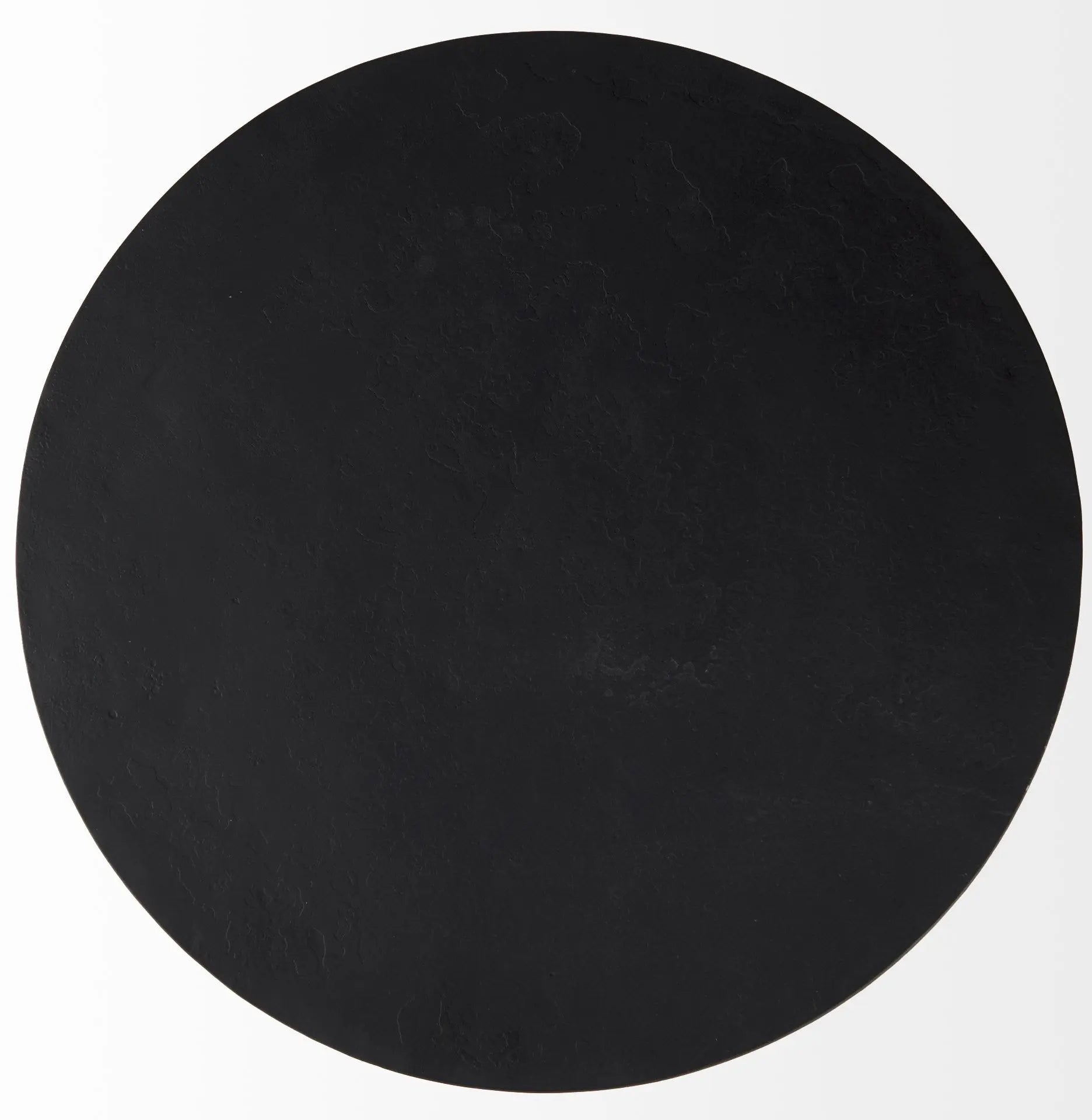 20" Black Iron Round End Table Homeroots Living Room