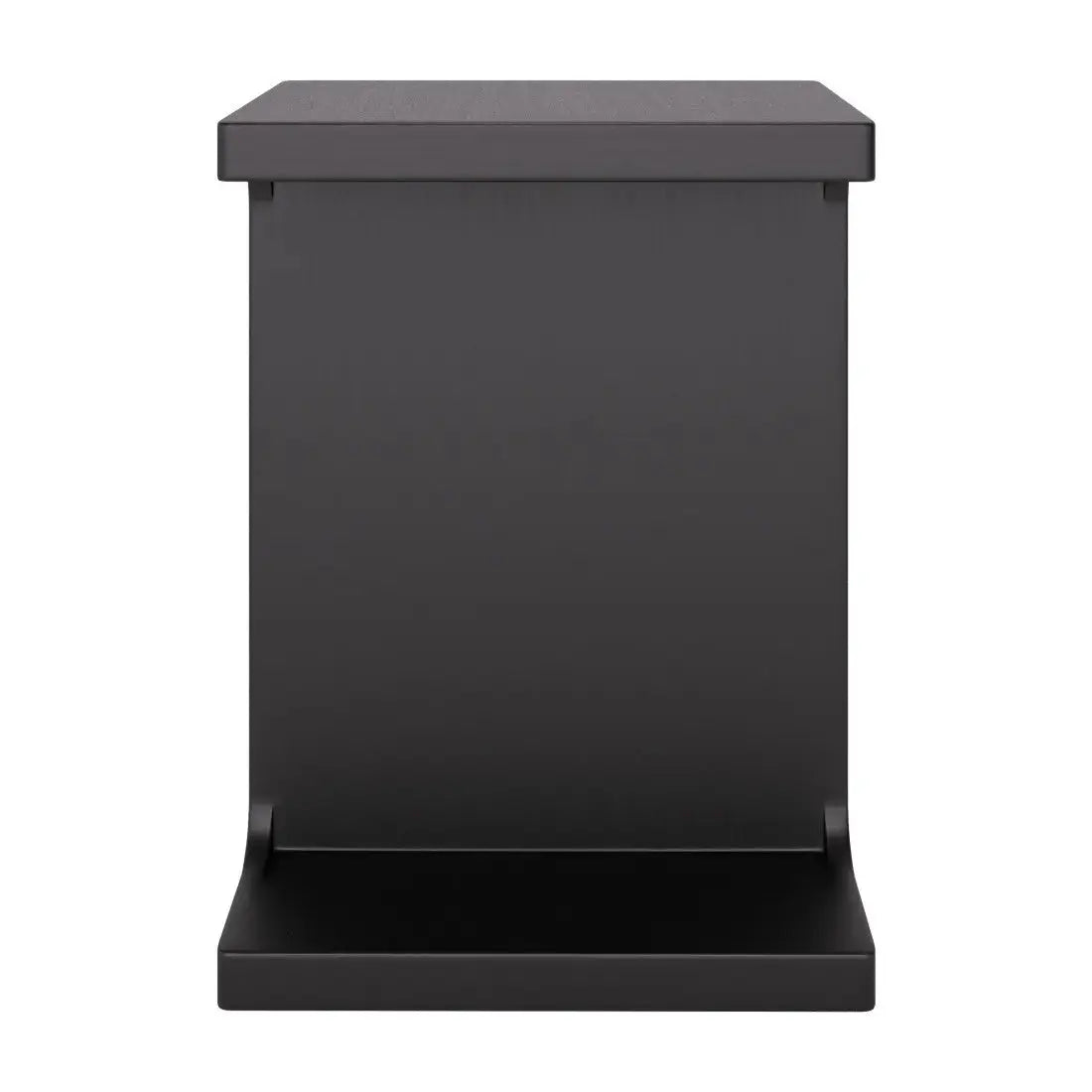 20" Black Solid Wood Pedestal End Table Homeroots Living Room