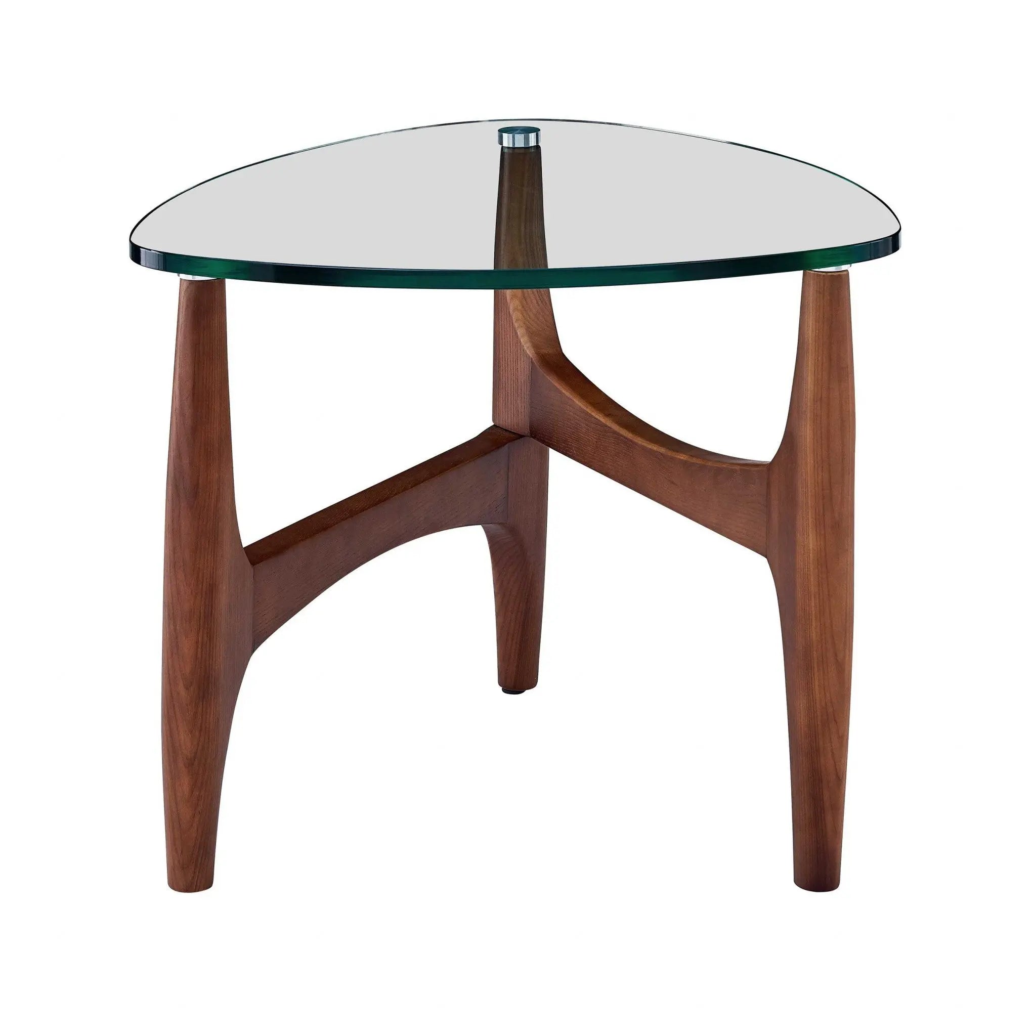 20" Clear Tempered Glass End Table Homeroots Living Room