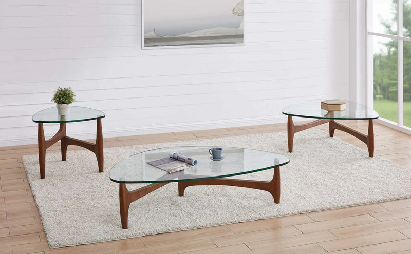 20" Clear Tempered Glass End Table Homeroots Living Room