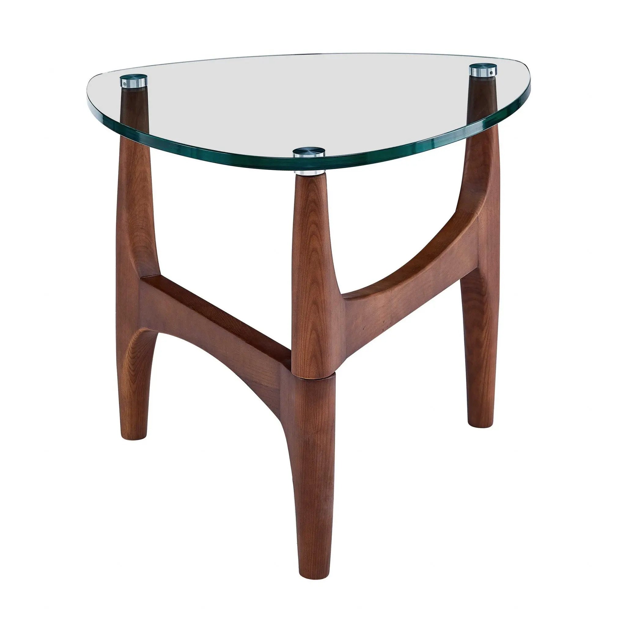 20" Clear Tempered Glass End Table Homeroots Living Room