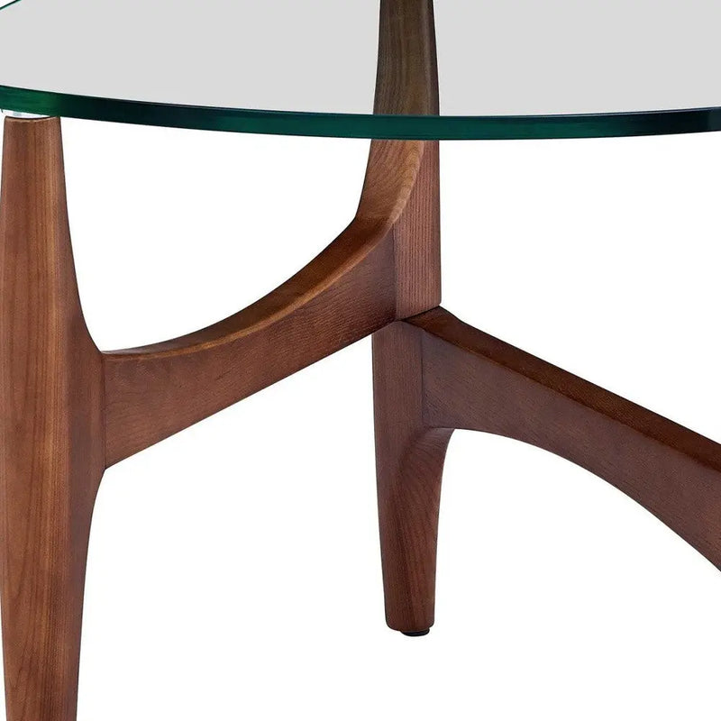 20" Clear Tempered Glass End Table Homeroots Living Room