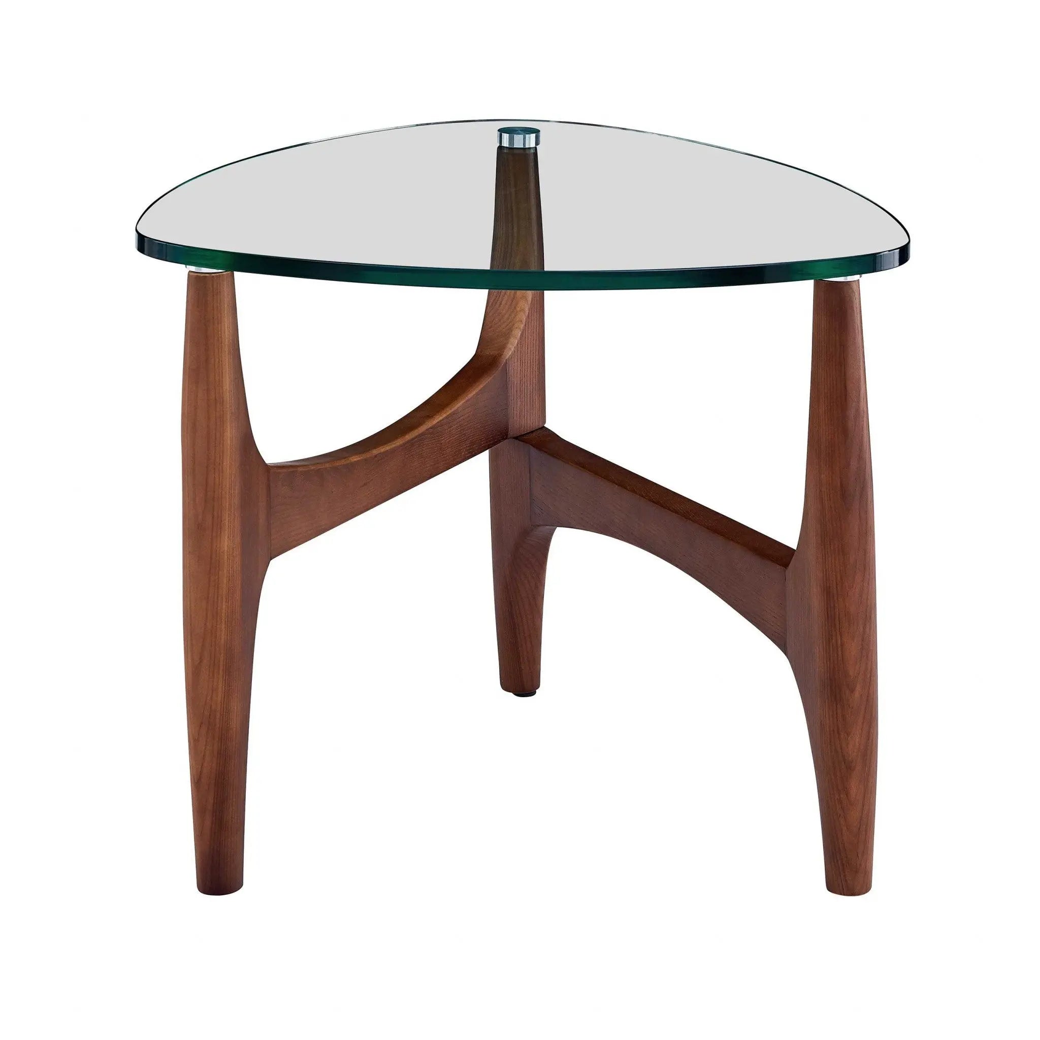 20" Clear Tempered Glass End Table Homeroots Living Room