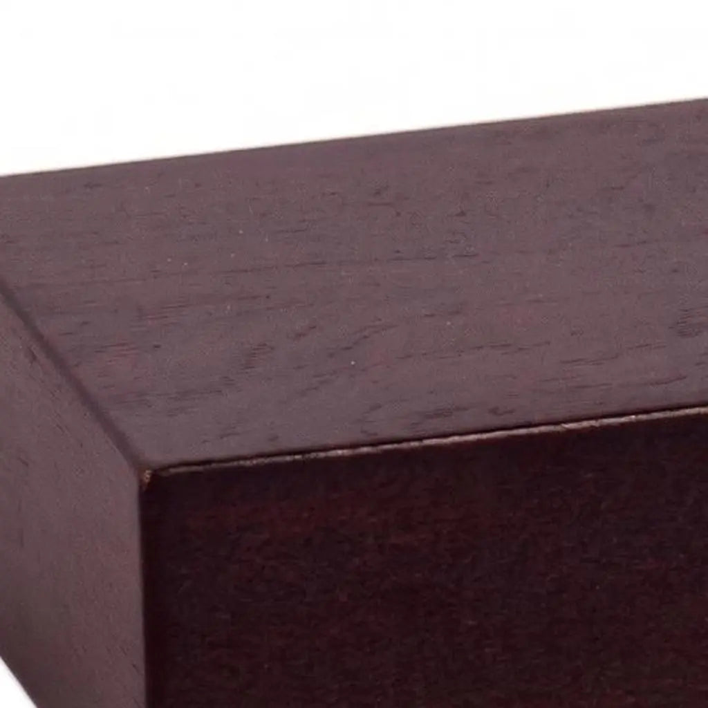 20" Espresso Wood Wall Mounted Floating Shelf Homeroots Organization