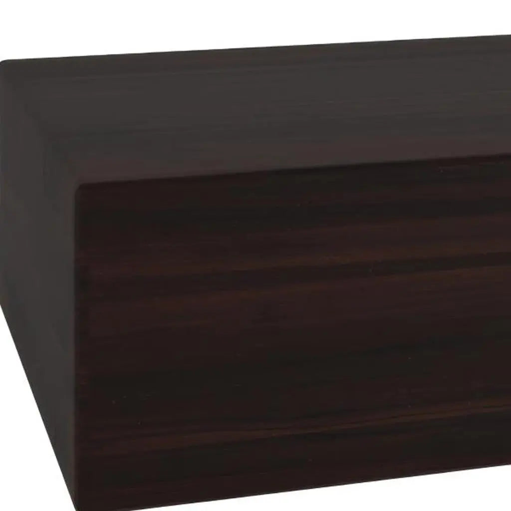 20" Espresso Wood Wall Mounted Floating Shelf Homeroots Organization