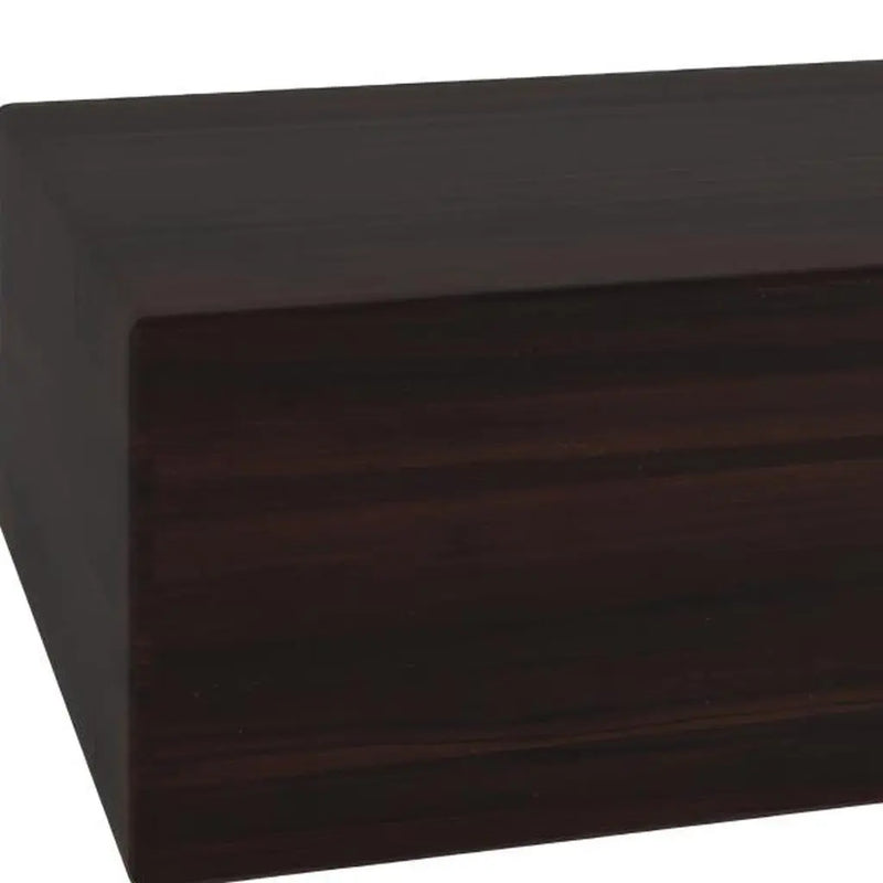 20" Espresso Wood Wall Mounted Floating Shelf Homeroots Organization