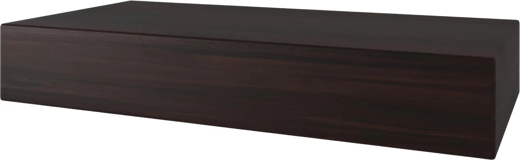 20" Espresso Wood Wall Mounted Floating Shelf Homeroots Organization