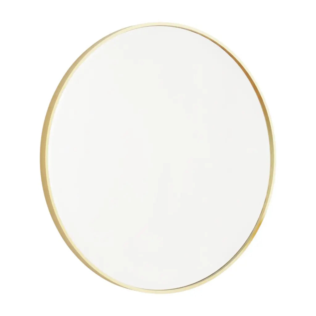 20" Gold Metal Round Framed Bathroom Vanity Mirror Homeroots Bed & Bath