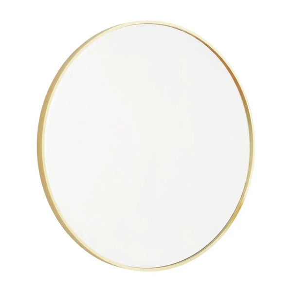 20" Gold Metal Round Framed Bathroom Vanity Mirror Homeroots Bed & Bath