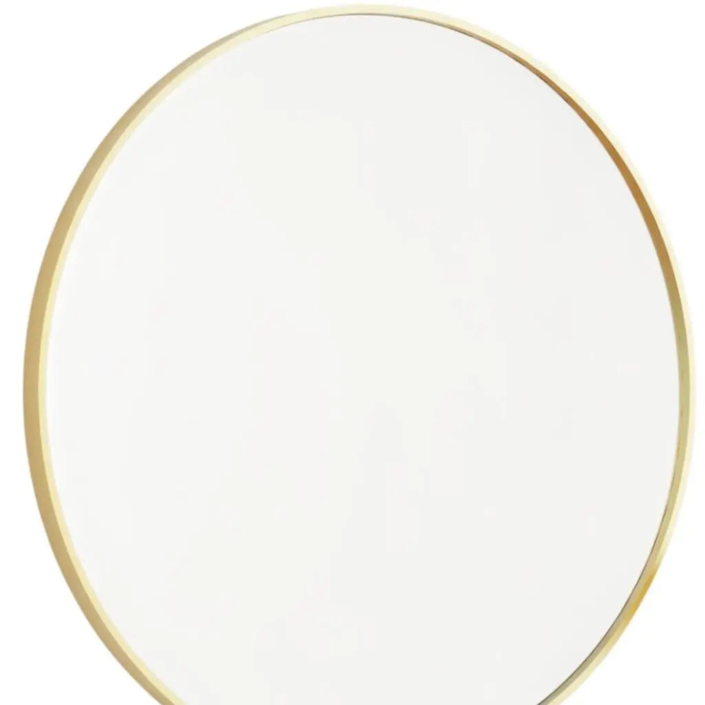 20" Gold Metal Round Framed Bathroom Vanity Mirror Homeroots Bed & Bath