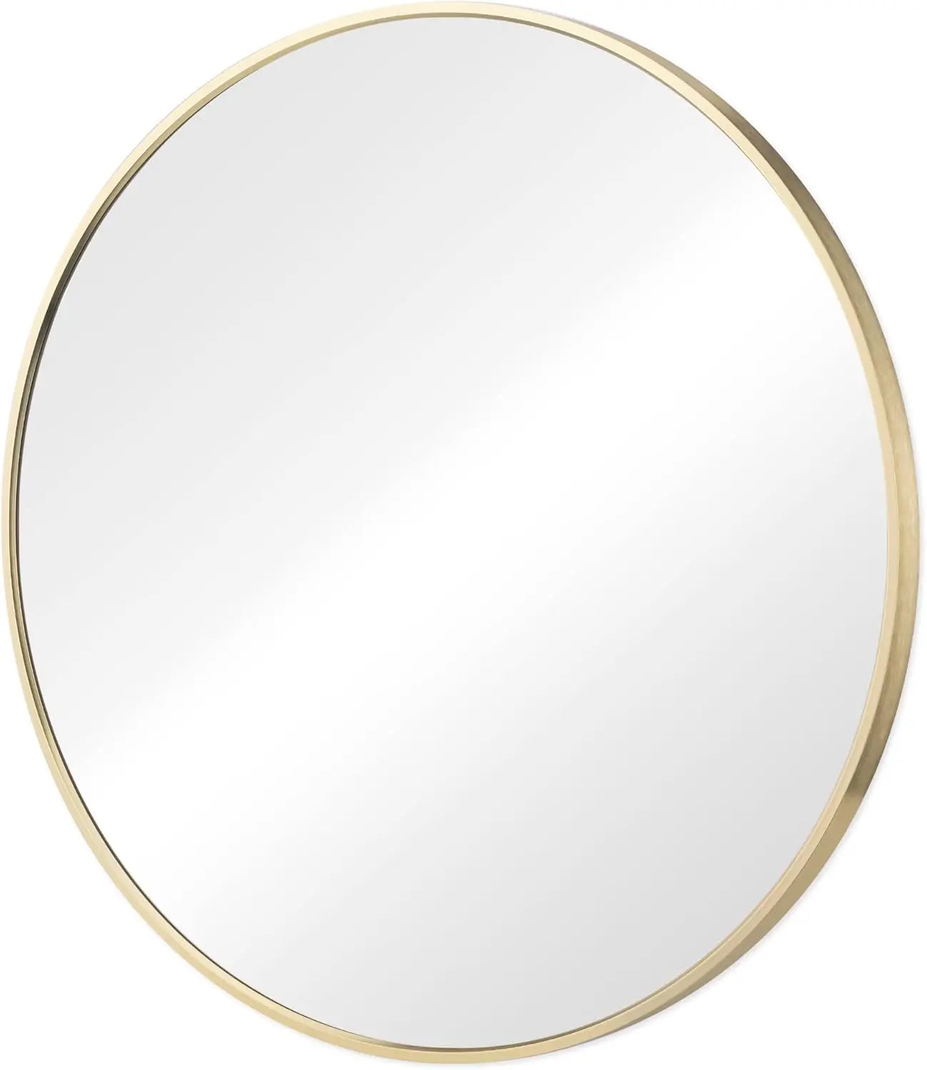 20" Gold Metal Round Framed Bathroom Vanity Mirror Homeroots Bed & Bath