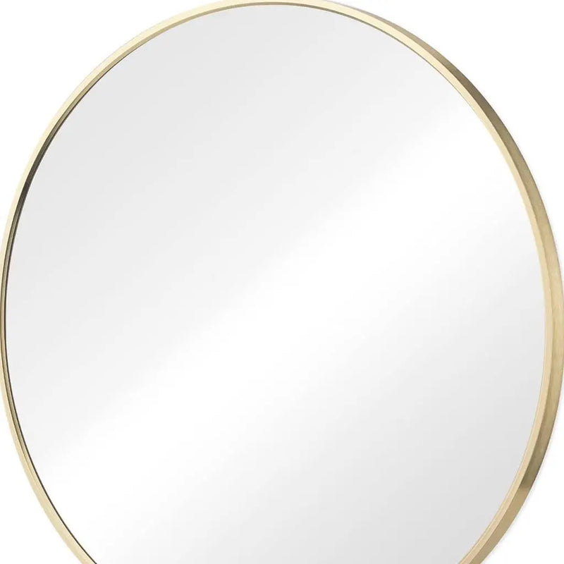 20" Gold Metal Round Framed Bathroom Vanity Mirror Homeroots Bed & Bath