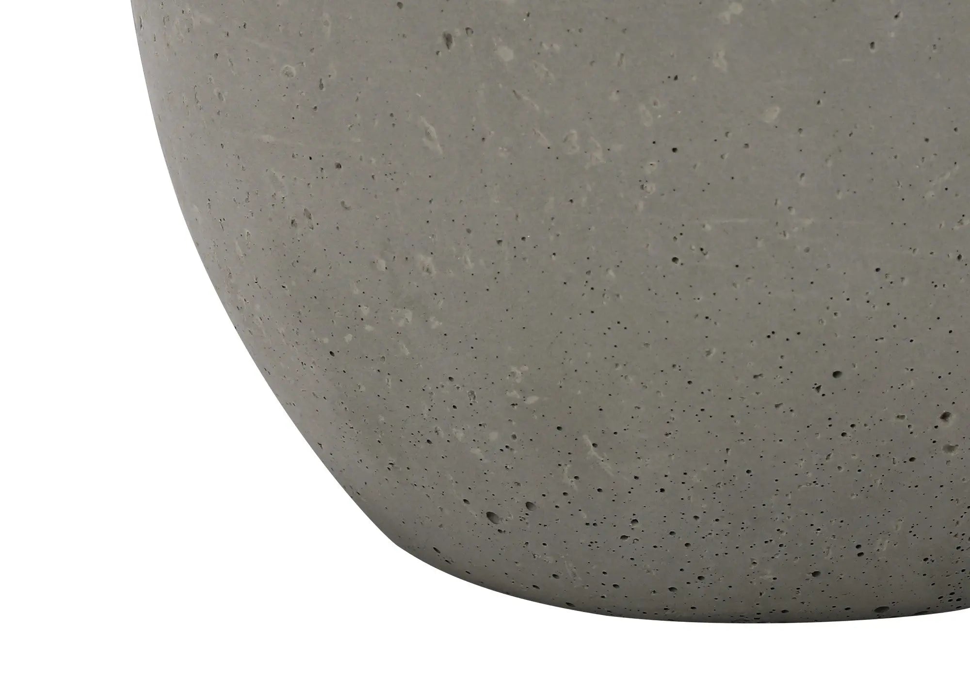 20" Gray Concrete Round Table Lamp With Ivory Drum Shade Homeroots Lighting