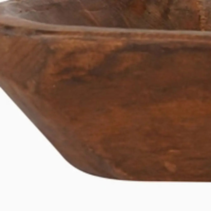 20" Natural Solid Wood Oval Dough Bowl Homeroots Kitchen & Dining